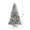 5ft Nearly Natural Pre-Lit LED Flocked Vermont Mixed Pine Artificial Christmas Tree Clear Lights -Northlight Christmas Store GUEST 2abb9df8 af3e 4fb4 a7e0 5344733abf0e