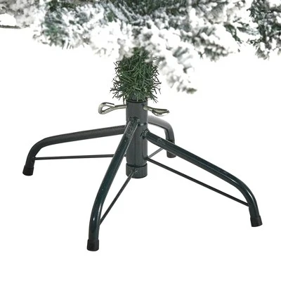 4ft Nearly Natural Pre-Lit LED Flocked Livingston Fir Artificial Christmas Tree Clear Lights 5 4ft Nearly Natural Pre-Lit LED Flocked Livingston Fir Artificial Christmas Tree Clear Lights - Image 3