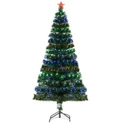 HOMCOM Fiber Optic Artificial Fir Christmas Tree, LED Pre-Lit Holiday Decoration with Lights and Branch Tips -Northlight Christmas Store GUEST 2bc577d8 3720 44d9 a17b 23665dde9f72