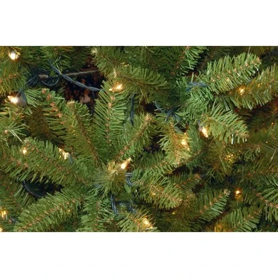 National Tree Company 9 ft Artificial Pre-Lit Slim Christmas Tree, Green, Kingswood Fir, White Lights, Includes Stand 4 National Tree Company 9 ft Artificial Pre-Lit Slim Christmas Tree, Green, Kingswood Fir, White Lights, Includes Stand - Image 2