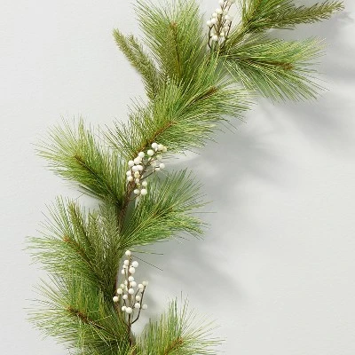 Hearth & Hand With Magnolia Faux Needle Pine & Snowberry Christmas Garland - Hearth & Hand™ with Magnolia 4 Hearth & Hand With Magnolia Faux Needle Pine & Snowberry Christmas Garland - Hearth & Hand™ with Magnolia - Image 2