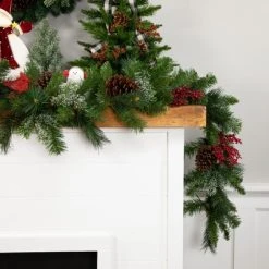 Northlight 9' x 12" Mixed Green Beaver Pine Artificial Christmas Garland, Unlit -Northlight Christmas Store GUEST 2e9e7ee2 b9dc 451f 9c5b 5197f87c8c5c