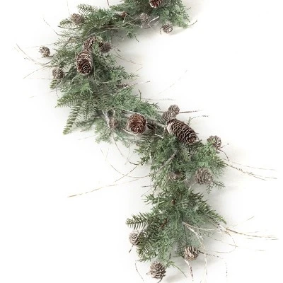 Sullivans 6' Cedar & Pine Artificial Garland 72"L Green 5 Sullivans 6' Cedar & Pine Artificial Garland 72"L Green - Image 3