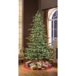 Puleo 7.5ft Pre-lit Artificial Christmas Tree Full Alaskan Fir