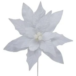 Northlight 24" Winter White Glittered Poinsettia Christmas Stem Spray -Northlight Christmas Store GUEST 308404e5 8d4d 478c 866e 8b984346fa37