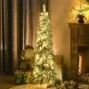 HOMCOM Pencil Prelit Artificial Christmas Tree Holiday Decoration with Snow-flocked Downswept Branches, Warm White or Colorful LED Lights 1 HOMCOM Pencil Prelit Artificial Christmas Tree Holiday Decoration with Snow-flocked Downswept Branches, Warm White or Colorful LED Lights -Northlight Christmas Store GUEST 313ab27d 8903 4e5f 99a2 74ed68d942f0