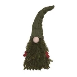 Transpac Foam 21.65 in. Green Christmas Gnome Tree Decor