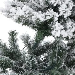 LuxenHome 7ft Pre-Lit LED Artificial Flocked Full Spruce Christmas Tree -Northlight Christmas Store GUEST 34da50b7 5ea2 4b70 858a 248bff3b4b52