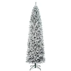 National Tree Company First Traditions Unlit Pencil Slim Flocked Acacia Hinged Artificial Christmas Tree -Northlight Christmas Store GUEST 34ea12a6 24ab 4830 a967 d6a8408bc211