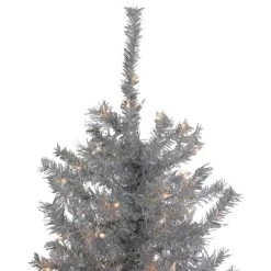 Northlight 9' Pre-Lit Silver Tinsel Noble Slim Artificial Christmas Tree - Clear Lights 8 Northlight 9' Pre-Lit Silver Tinsel Noble Slim Artificial Christmas Tree - Clear Lights -Northlight Christmas Store GUEST 34fb037a f471 4496 8fed 075860bba157