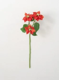 Sullivans Artificial Poinsettia Stem 25"H -Northlight Christmas Store GUEST 35366d3f 987f 4430 ad1c c228257c1ffa