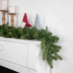 Northlight 9' x 10" Pre-Lit Noble Fir Artificial Christmas Garland - Clear Lights