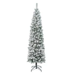 National Tree Company First Traditions Unlit Pencil Slim Flocked Acacia Hinged Artificial Christmas Tree -Northlight Christmas Store GUEST 36230ae5 7296 4d5a 9d20 0efaaba40b72