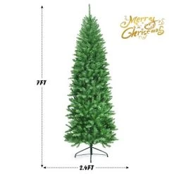 Tangkula Pre-lit Hinged Artificial Pencil Fir Christmas Tree with UL-listed Lights -Northlight Christmas Store GUEST 36581a6a f5e8 4b7c bd62 398f22d7d229