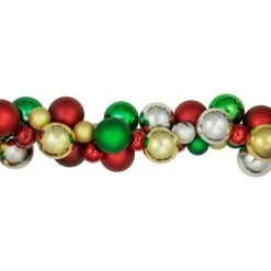 Northlight 6' Traditional Colors 2-Finish Shatterproof Ball Christmas Garland -Northlight Christmas Store GUEST 3684a0bb bd8d 47ac bad9 995c8c634c84
