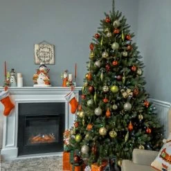 National Tree Company 7 ft Pre-Lit Artificial Full Christmas Tree, Green, Dunhill Fir, Multicolor Lights, Includes Stand 8 National Tree Company 7 ft Pre-Lit Artificial Full Christmas Tree, Green, Dunhill Fir, Multicolor Lights, Includes Stand -Northlight Christmas Store GUEST 37311382 4c77 4a54 bb79 3bffa5af8bf2