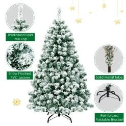 Tangkula Pre-lit Artificial Hinged Christmas Pine Tree Snow Flocked Decoration Tree 15 Tangkula Pre-lit Artificial Hinged Christmas Pine Tree Snow Flocked Decoration Tree -Northlight Christmas Store GUEST 37b66d4e 7aa5 426d bc1e 5ba640016a9d