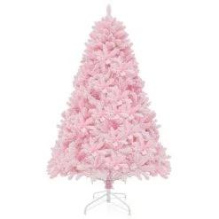 Costway 6 FT Flocked Artificial Christmas Tree Hinged with 350 LED Lights 808 Branch Tips -Northlight Christmas Store GUEST 390621bb 2518 44ea 83ad 8e970e22a9cc
