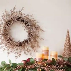 Noma Pre-Lit 9 Foot Artificial Eucalyptus Christmas Garland Holiday Decor with Battery Operated Warm White LED Lights for Banisters & Doorways, Green -Northlight Christmas Store GUEST 39156a06 a894 4ce7 bcbd feaece8fe081