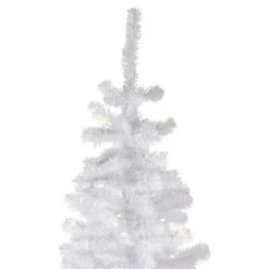 Northlight 7.5' Pre-Lit White Georgian Pine Pencil Artificial Christmas Tree, Warm White LED Lights -Northlight Christmas Store GUEST 39314c33 96ba 4469 9375 d16819c22756