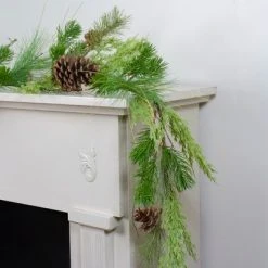 Northlight 5' Mixed Pine with Pine Cones Artificial Christmas Garland - Unlit