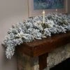 National Tree Company 6 ft. Frosted Colonial Fir Mantle Swag