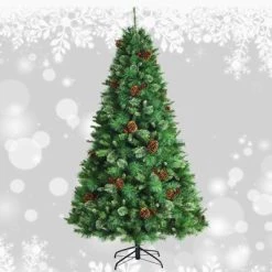 Tangkula 6ft Pre-lit Christmas Tree Artificial Christmas Pine Tree w/ 350 LED Lights & 814 Branch Tips -Northlight Christmas Store GUEST 3aa6867a 3937 41e4 b73f 9b3f9904c26d
