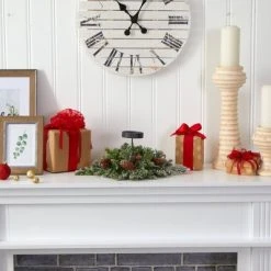 Nearly Natural 16-in Flocked Artificial Christmas Pine Candelabrum with 35 Multicolored Lights and Pine Cones -Northlight Christmas Store GUEST 3b42bcf4 9c6a 42fc b35b 96f43c185bbe