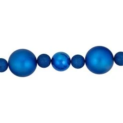 Northlight 6' Blue Shatterproof Ball 3-Finish Christmas Garland -Northlight Christmas Store GUEST 3b87121b 4b9a 40fa a79a 97e6c697e552