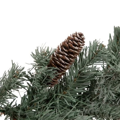 Northlight 6' x 12" Pre-Lit Decorated Pine Artificial Christmas Garland, Warm White LED Lights 4 Northlight 6' x 12" Pre-Lit Decorated Pine Artificial Christmas Garland, Warm White LED Lights - Image 2