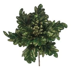 Vickerman 17" Pearl Glitter Poinsettia Aritificial Christmas Stem -Northlight Christmas Store GUEST 3d67c662 ddf7 4e04 8242 85fde1f0200e