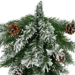 Northlight 22" Unlit Snowy Flocked and Pinecones Christmas Teardrop Swag 11 Northlight 22" Unlit Snowy Flocked and Pinecones Christmas Teardrop Swag -Northlight Christmas Store GUEST 3f170b34 6615 4ba8 a927 85e135452dc2