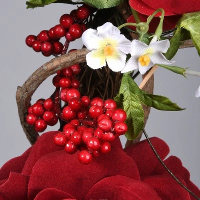 National Tree Company 20" Rose Valentine Heart 4 National Tree Company 20" Rose Valentine Heart - Image 2