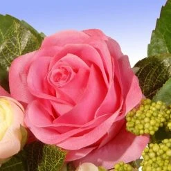 National Tree Company 24.5" Rose and Hydrangea Swag -Northlight Christmas Store GUEST 3f8b420d 8530 4c46 bc19 ba83c4395583