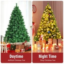 Costway 6ft Pre-Lit Artificial Hinged Christmas Tree w/8 Modes LED Lights and Foot Pedal 15 Costway 6ft Pre-Lit Artificial Hinged Christmas Tree w/8 Modes LED Lights and Foot Pedal -Northlight Christmas Store GUEST 3fa768c4 5a03 4595 9ce1 76fc5b3101b3