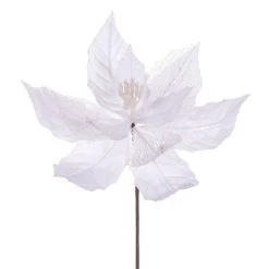 Vickerman 11" Velvet and Glitter Mesh Poinsettia Flower on Steem -Northlight Christmas Store GUEST 415888db 13a0 444f a71c dc520fdabafd