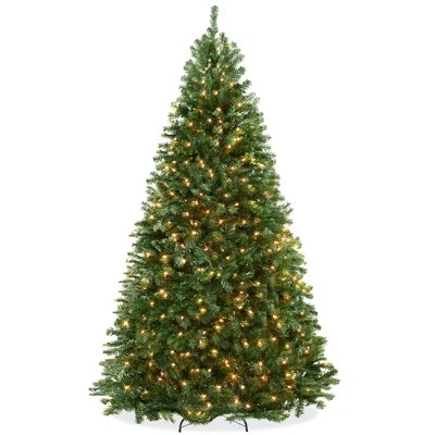 Casafield Pre-Lit Artificial Green Spruce Christmas Tree with Metal Stand 9 Casafield Pre-Lit Artificial Green Spruce Christmas Tree with Metal Stand - Image 7