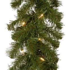 National Tree Company Pre-Lit Artificial Christmas Garland, Green, North Valley Spruce, Dual Color LED Lights, Plug In, Christmas Collection, 9 Feet -Northlight Christmas Store GUEST 41d7034d 3576 4f47 9539 9edaa86b0ca3