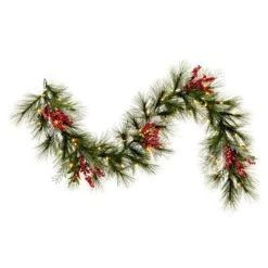 Vickerman Frosted Red Garlands -Northlight Christmas Store GUEST 425672de 5527 4784 bdf5 bb34e05cfa07