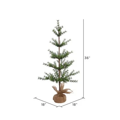Vickerman 3' x 18" Split Venetian Pine Artificial Christmas Tree 3 Vickerman 3' x 18" Split Venetian Pine Artificial Christmas Tree