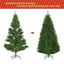 Costway 6Ft Pre-Lit Artificial Christmas Tree Hinged 350 LED Lights -Northlight Christmas Store GUEST 43929ad3 20e3 4f52 8457 f3c89366fd49