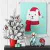 18" Flocked Potted Artificial Mini Christmas Tree with Pom Poms Red/White - Wondershop™ -Northlight Christmas Store GUEST 43a480aa a254 4045 b3fd 6b7a37997140