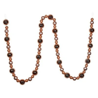 Vickerman 9' Assorted Christmas Ball Ornament Garland 13 Vickerman 9' Assorted Christmas Ball Ornament Garland - Image 11