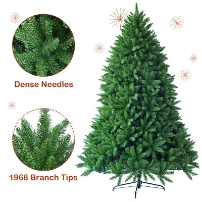 Costway 7.5ft Artificial Christmas Fir Tree 1968 Branch Tips 9 Costway 7.5ft Artificial Christmas Fir Tree 1968 Branch Tips - Image 7