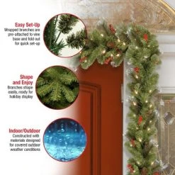 National Tree Company Pre-Lit 9 ft. Crestwood(R) Spruce Garland with Clear Lights -Northlight Christmas Store GUEST 46127427 1078 4d92 9a63 485d2a56a71d