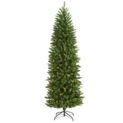 Nearly Natural Pre-Lit LED Slim Green Mountain Pine Artificial Christmas Tree Clear Lights -Northlight Christmas Store GUEST 470ae69e 3e15 4ba0 9bea dd6b17a870c6
