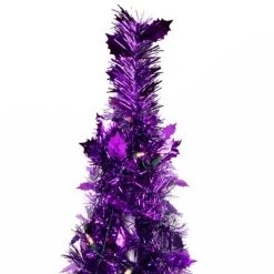 Northlight 6' Pre-Lit Purple Tinsel Pop-Up Artificial Christmas Tree, Clear Lights -Northlight Christmas Store GUEST 47697d3d b8df 474f a7f8 b77a905eb88d
