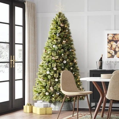 7.5' Pre-lit Virginia Pine Artificial Christmas Tree Dual Color Lights - Wondershop™ 3 7.5' Pre-lit Virginia Pine Artificial Christmas Tree Dual Color Lights - Wondershop™