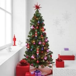 3' Pre-Lit Alberta Spruce Mini Artificial Christmas Tree Multicolor Lights - Wondershop™