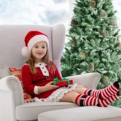 Tangkula 7 Ft Artificial Christmas Tree Mixed PE & PVC Xmas Tree Office and Party Festival Holiday Decor Green 17 Tangkula 7 Ft Artificial Christmas Tree Mixed PE & PVC Xmas Tree Office and Party Festival Holiday Decor Green -Northlight Christmas Store GUEST 4832661c fcfd 43da b2f6 2184d30fdbd1